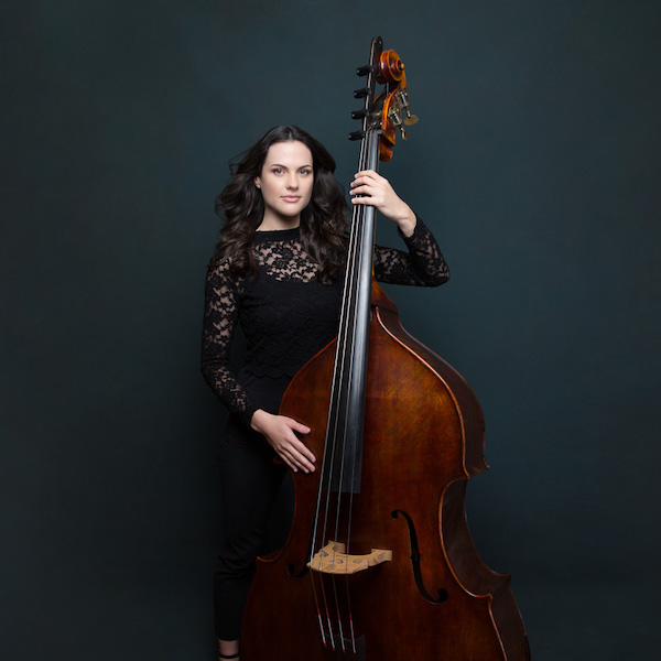 Kathryn Schulmeister with bass