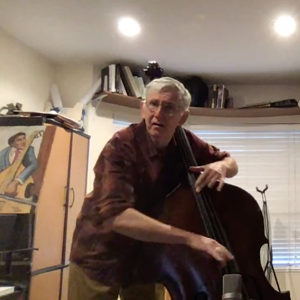 Mark Dresser playing the bass